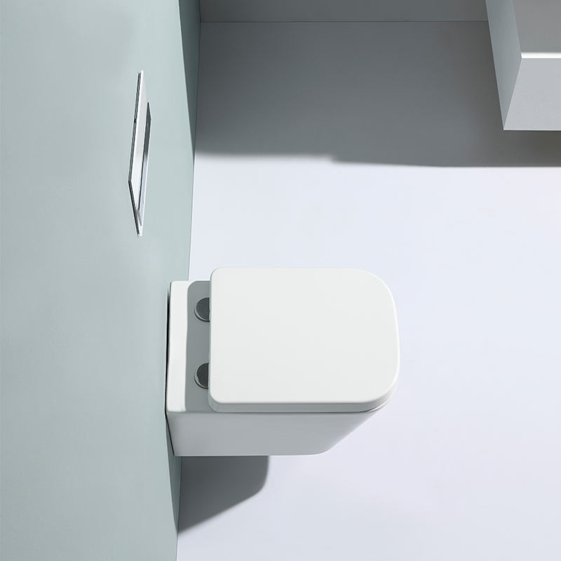 Rimless Wall Hung Toilet BF 2470 – Modern Ceramic Wall Mounted WC with Soft Close UF Seat