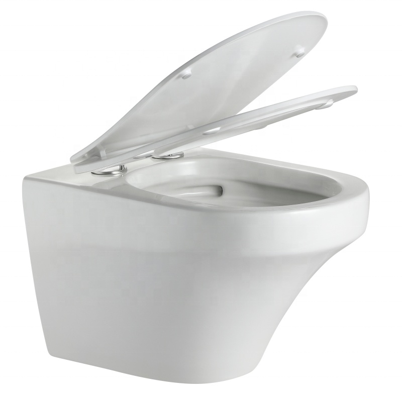 Modern Wall Hung Toilet with Soft-Close Seat – Model BF2462