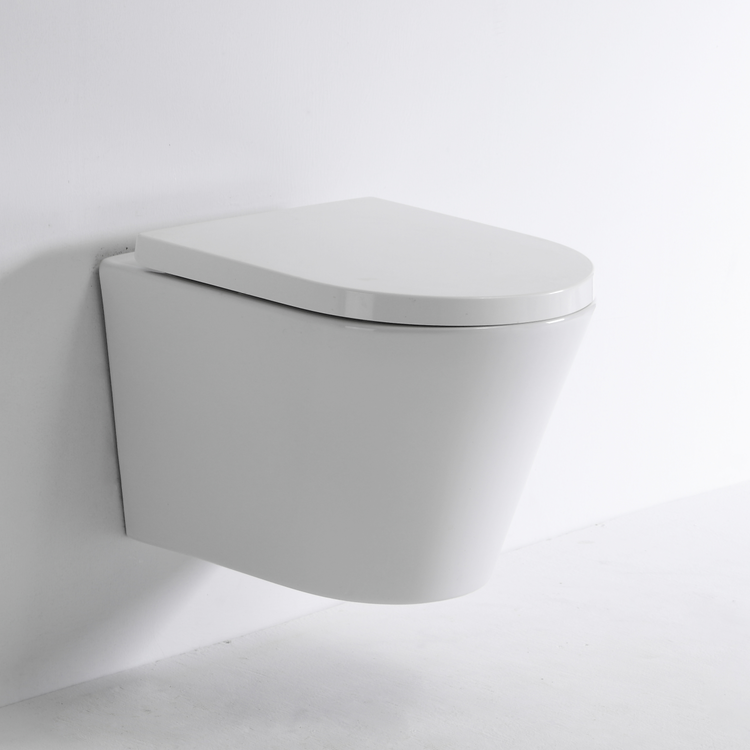 BF2419 Modern Wall-Hung Ceramic Toilet with Dual Flush and Tornado Flushing System
