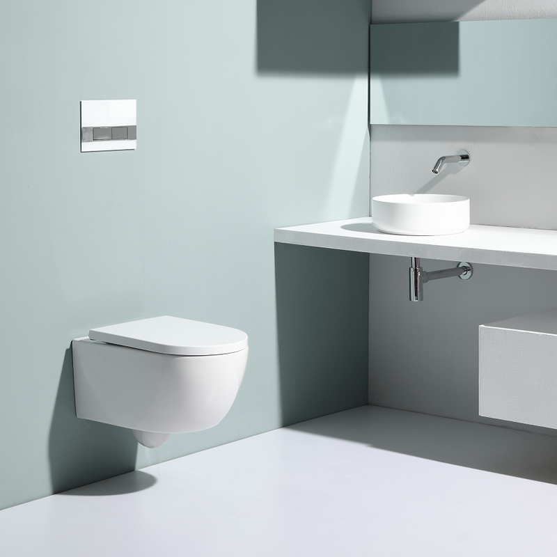 Wandtoilette – Doppelspülung, modernes Design
