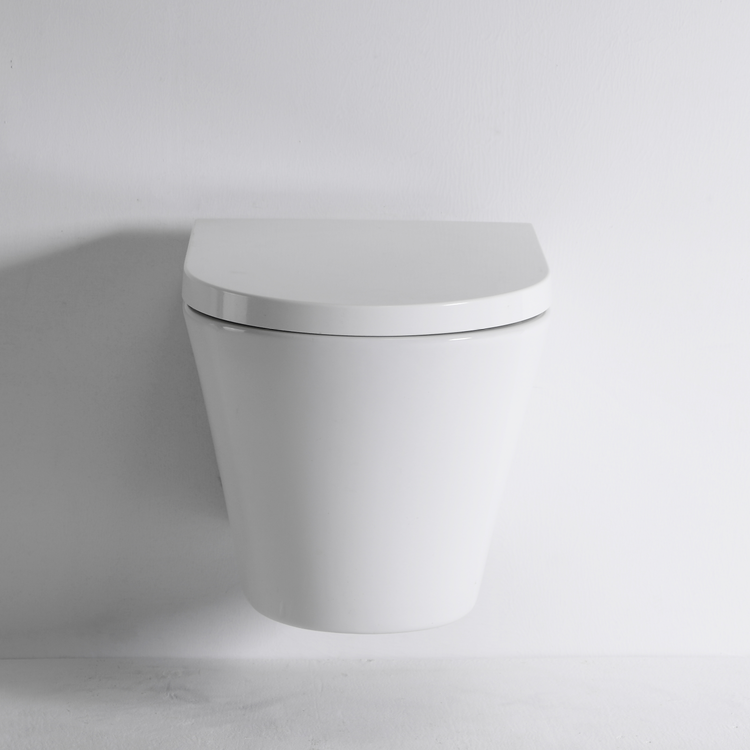 Vortex Wall-Hung Toilet BF2419 – 3/4.5L Dual Flush, Nano Coating, Glossy White Ceramic Design