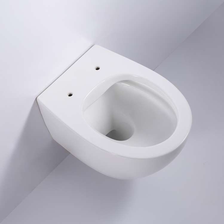 Rimless Wall-Hung Toilet – Dual Flush, Self-Cleaning Glaze