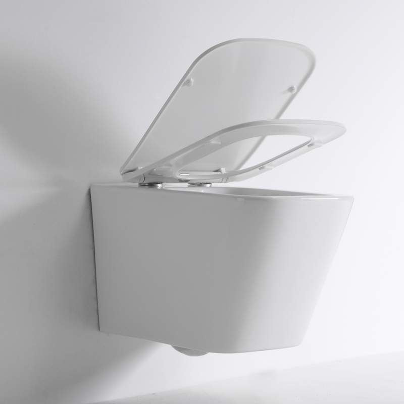 BF2417E WC Sospeso Rimless con Scarico Vortex | Vaso Sospeso in Ceramica Bianca Lucida