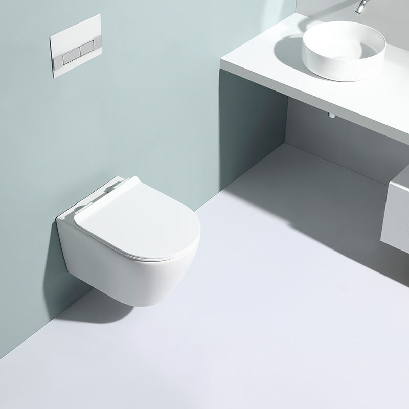 WC Suspendu Sans Bride BF 2476A – Toilette Murale Moderne en Céramique