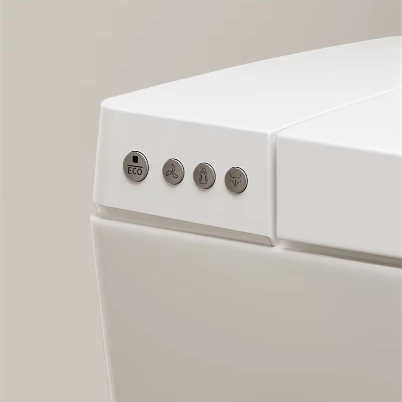 Smart Wall-Hung Toilet with LED, Remote Control & Bidet – Quiet, Space-Saving, and Hygienic