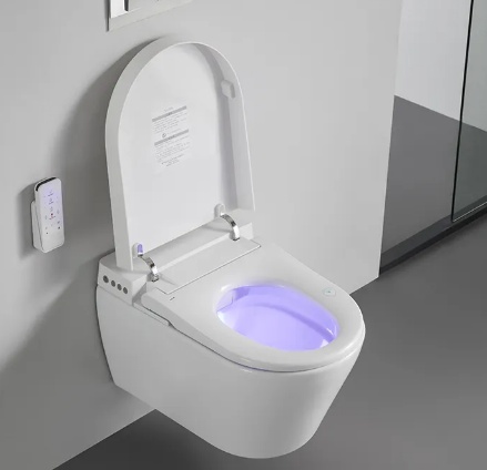 BF2497 Smart Wall Hung Toilet – Intelligent Bidet, Remote Control, Soft-Close Seat