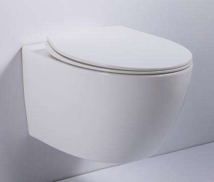 Toilette Murale Suspendue en Céramique Moderne - Modèle BF2375D