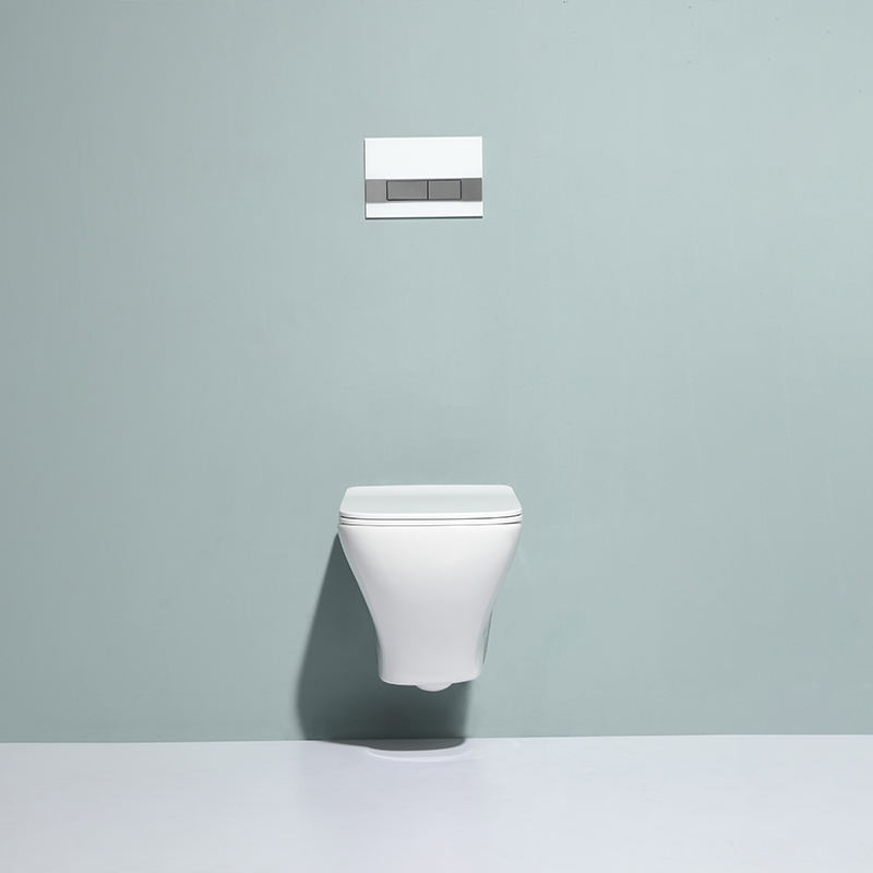 Rimless Wall Hung Toilet BF 2473D – Modern Ceramic Wall Mounted WC with Nano Coating