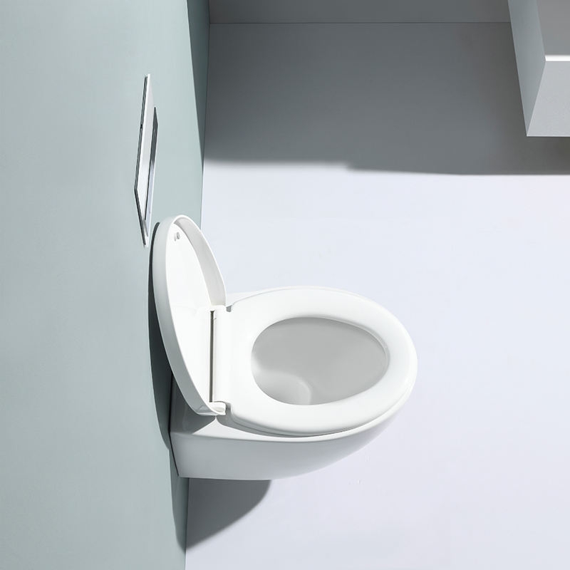 BF2375 Wall Hung Toilet Cyclone Flushing Ceramic WC with Soft Close UF Seat