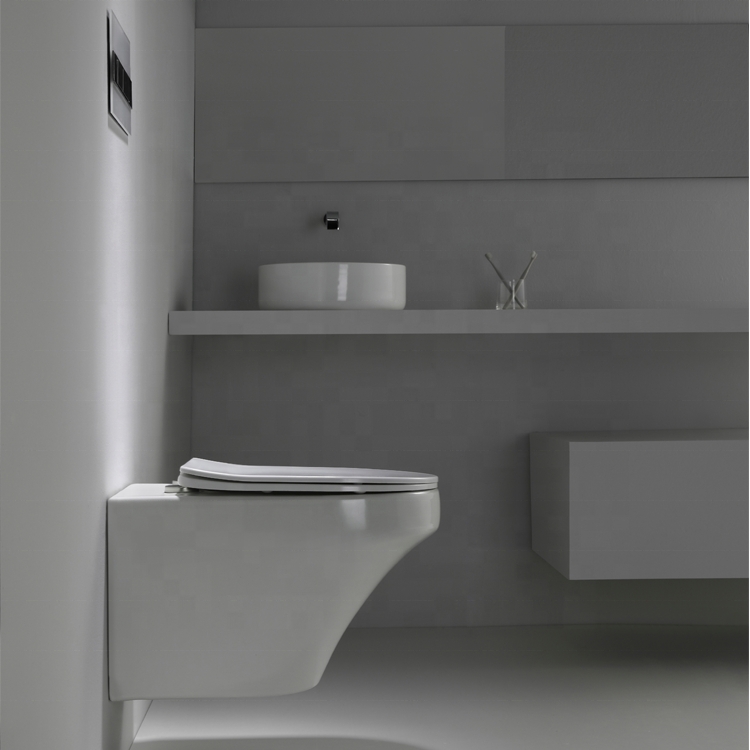 Premium BF2416D Wall-Hung Toilet with Soft-Close Seat
