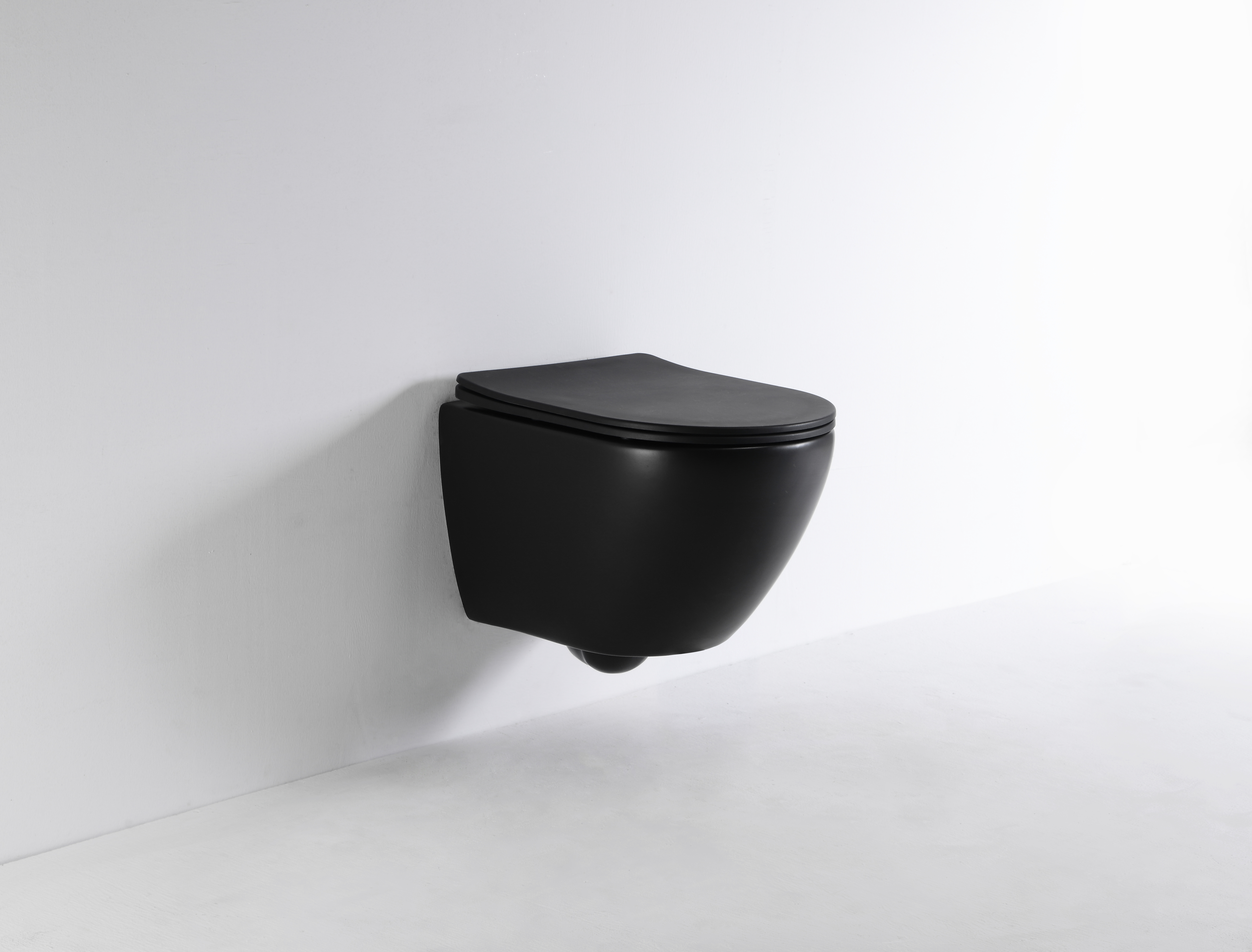 Sanita Suspensa Preta Fosca | Vaso Sanitário Moderno de Parede (Modelo 2478)