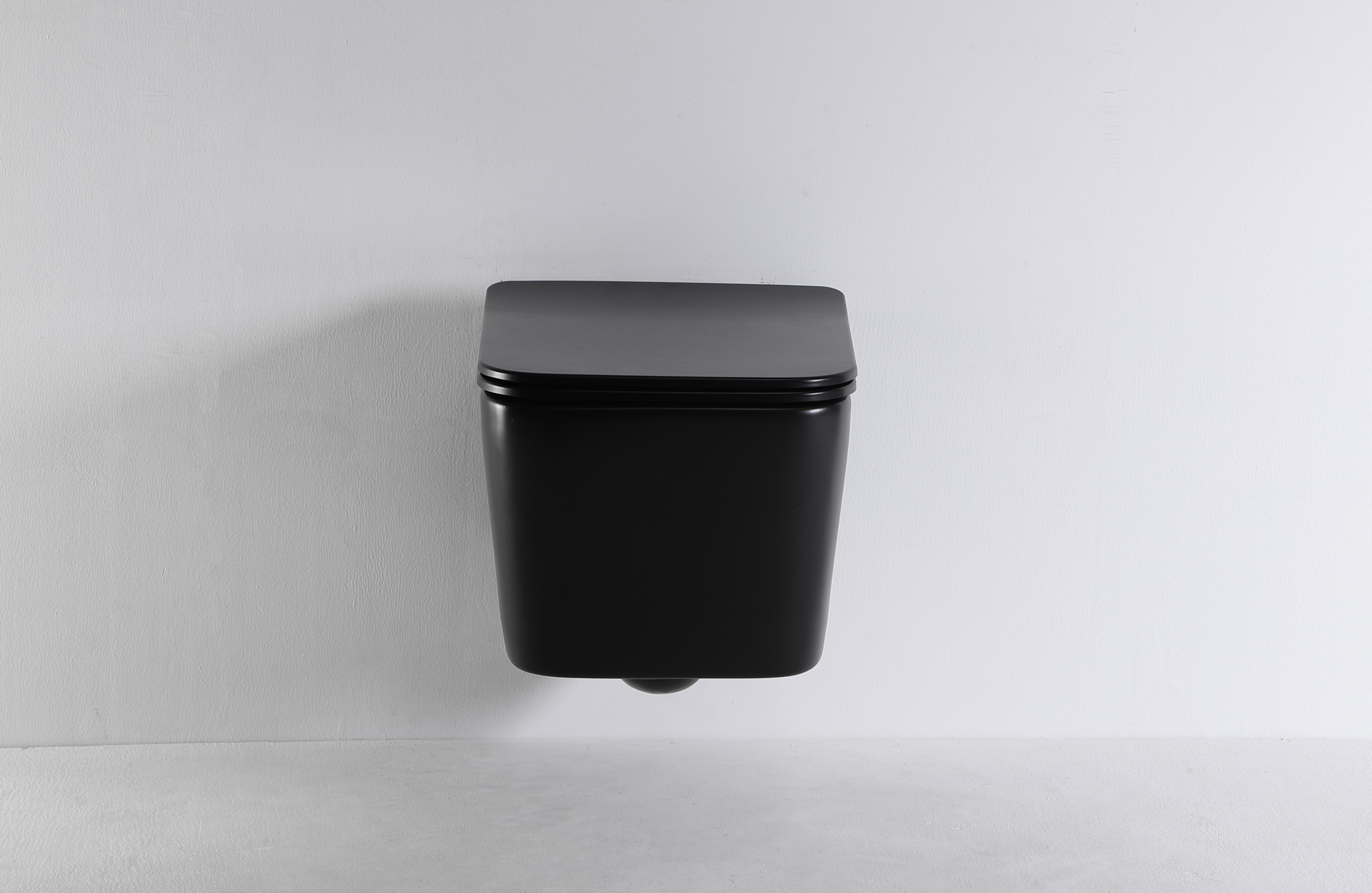 Matte Black Wall-Hung Toilet | Modern Minimalist Wall Mounted Toilet