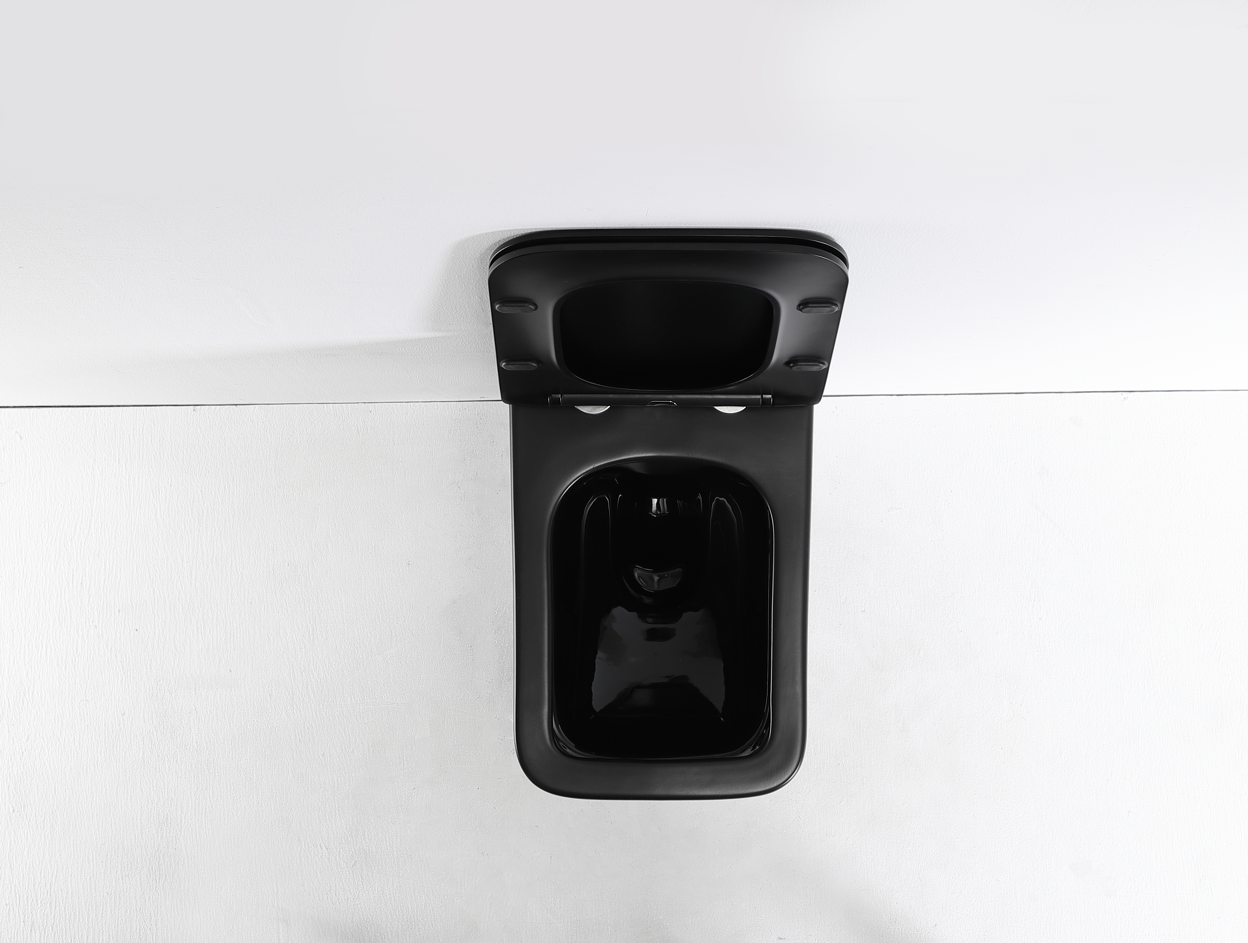 Matte Black Wall-Hung Toilet | Modern Minimalist Wall Mounted Toilet