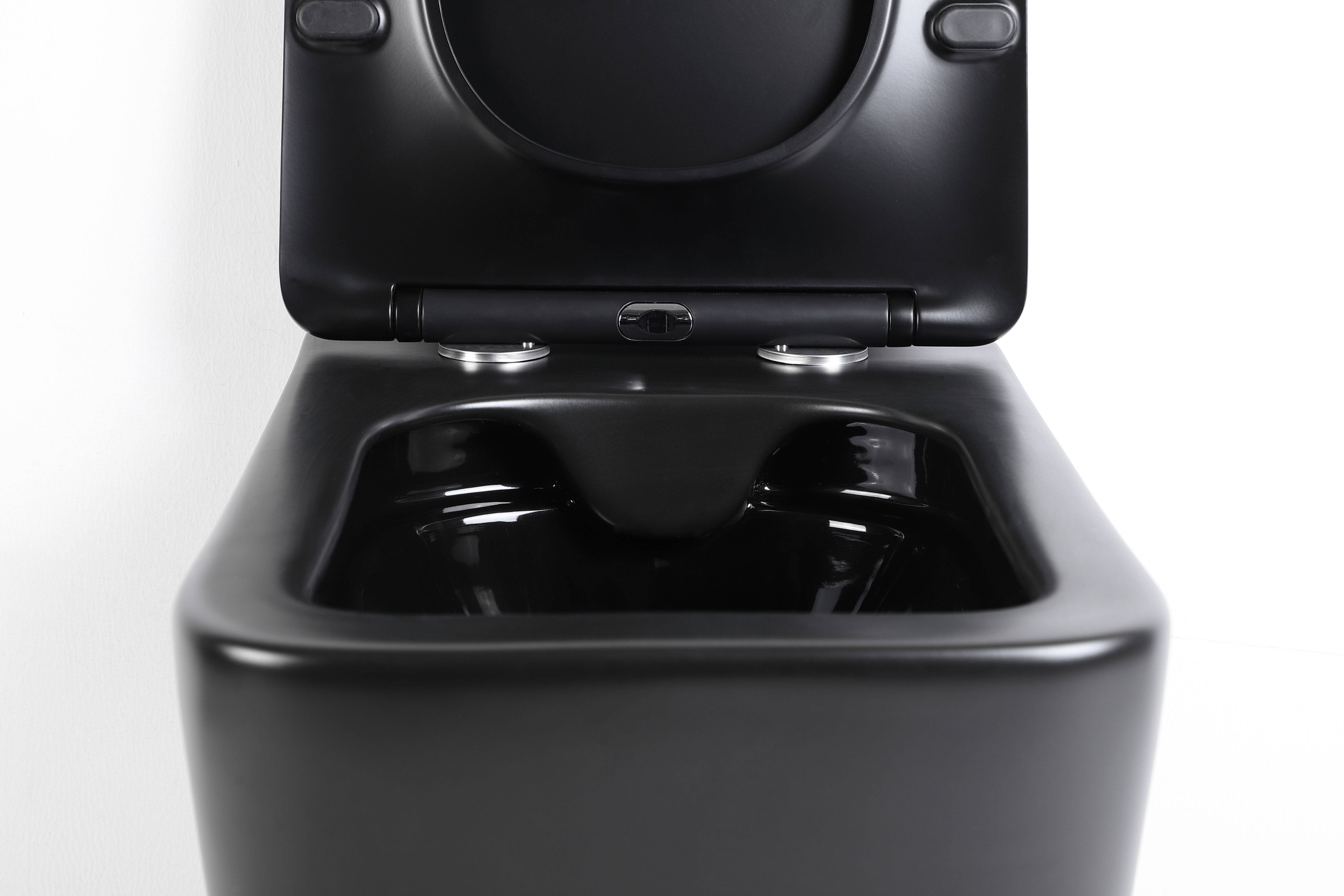 Matte Black Wall-Hung Toilet | Modern Minimalist Wall Mounted Toilet