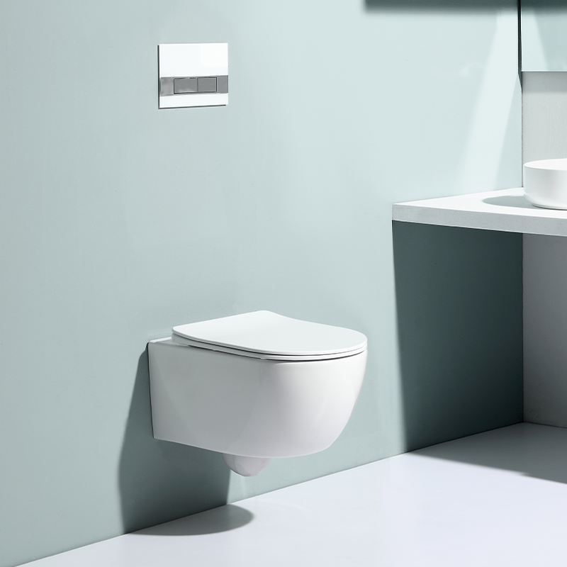 BF2468 Wall-Hung Ceramic Toilet with Concealed Tank High Quality Modern Design for Contemporary Hotel Bathrooms