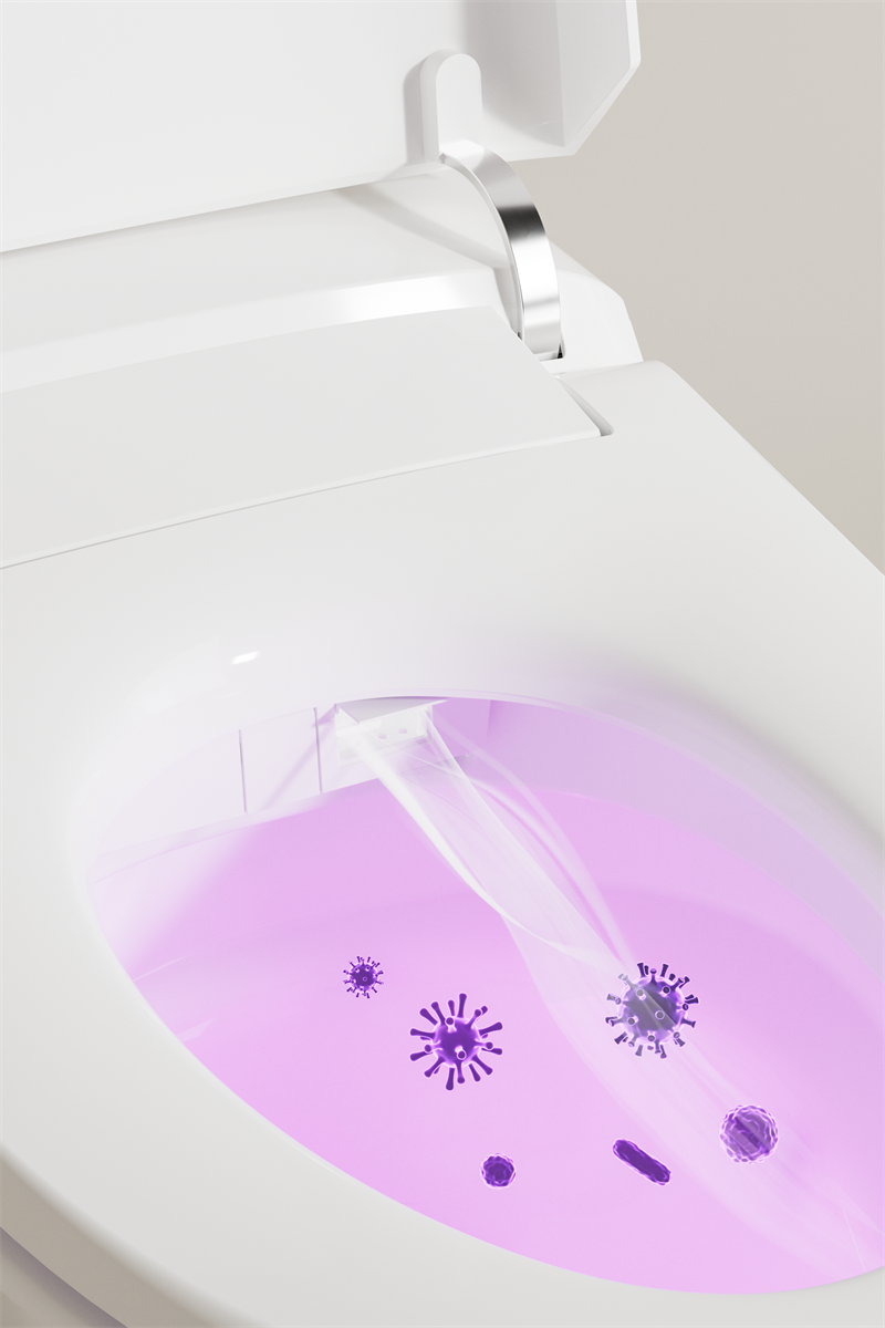 S01 Smart Anti-Stain Wall-Hung Ceramic Toilet with Odor Control & Soft-Close Lid