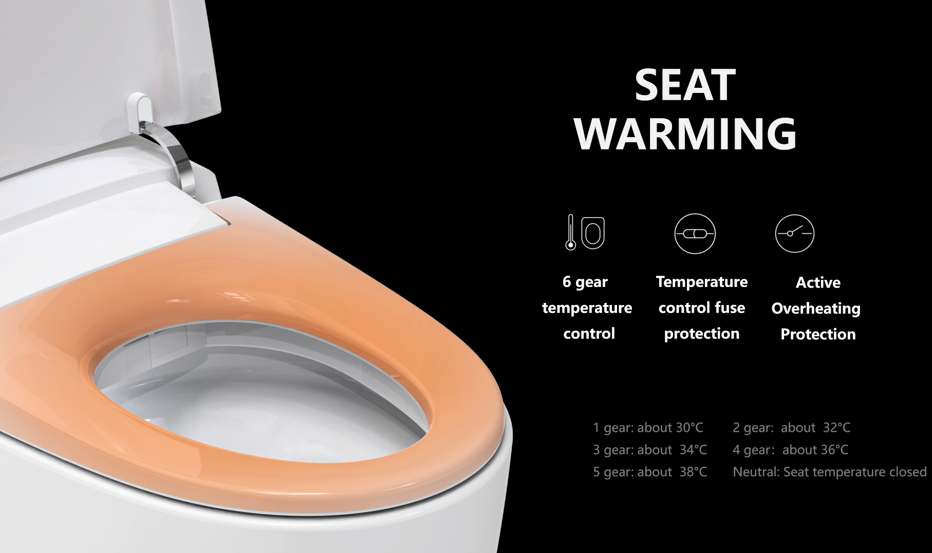 S01 Smart Anti-Stain Wall-Hung Ceramic Toilet with Odor Control & Soft-Close Lid