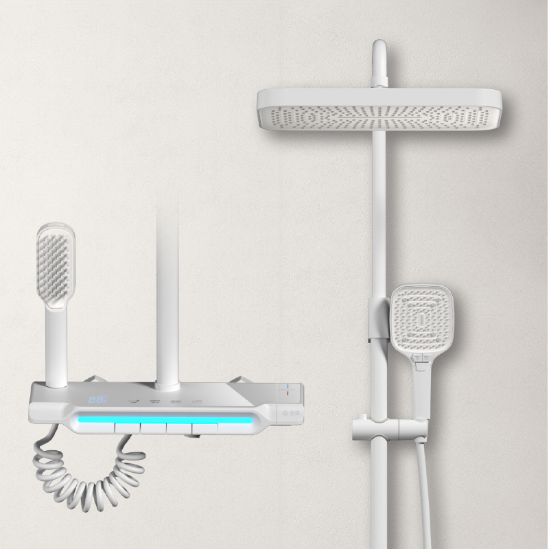 9003 Modern Smart Thermostatic Shower Set with Digital Display and Dual Handhelds