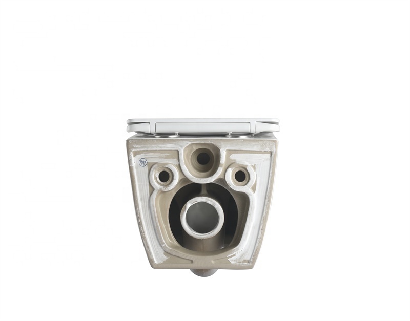 Compact Wall Hung Toilet 2418A – Minimalist Ceramic WC with Quiet Soft Close Seat