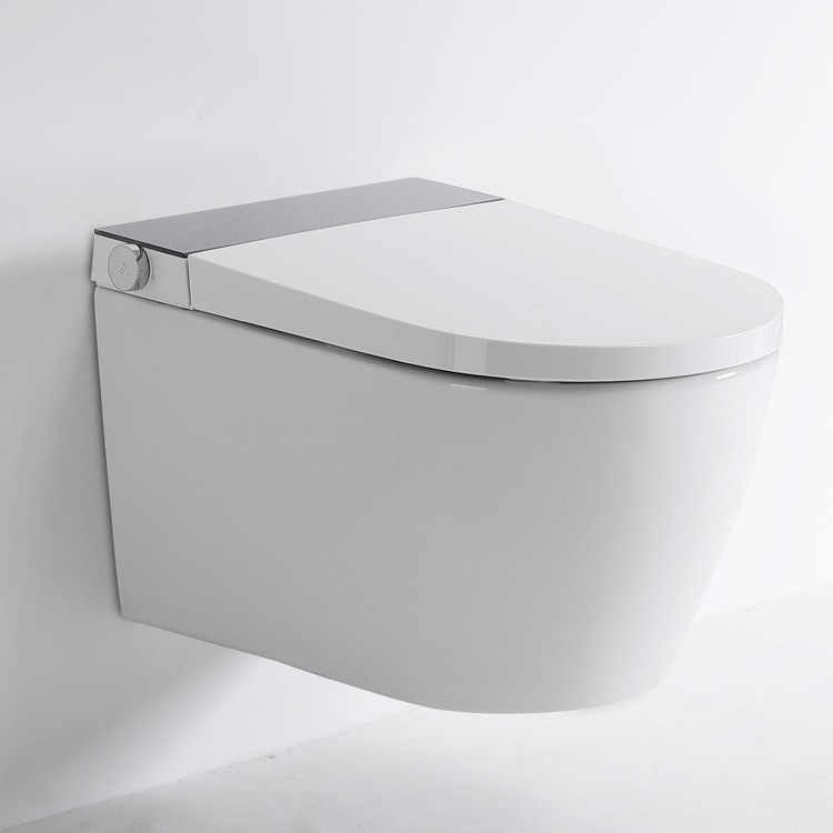 BF2499 WC Suspendu en Céramique avec Revêtement Antibactérien – Design Moderne et Gain de Place