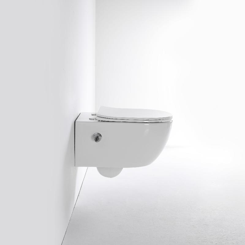 BF2468D-BD Wall-Hung Smart Toilet with Bidet | Rimless Quiet Flush | Space-Saving Design