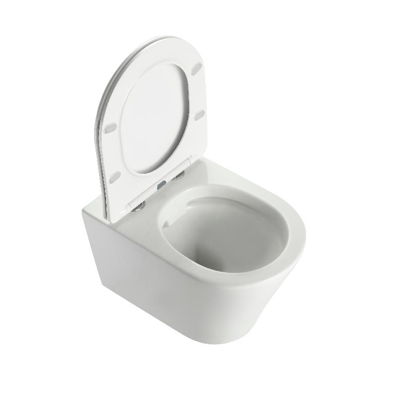 BF2490D Floor-Mounted Modern Toilet | Rimless Silent Flush | Compact Ceramic WC