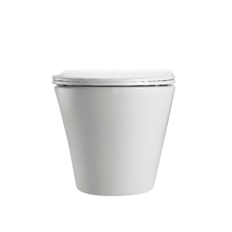 BF2490D Floor-Mounted Modern Toilet | Rimless Silent Flush | Compact Ceramic WC
