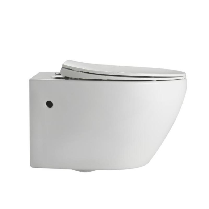 Modern Wall-Hung Ceramic Toilet | Soft-Close Seat | Rimless Hygienic Design BF2475D
