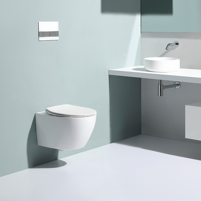 WC Sospeso 2375 – Design Minimalista in Ceramica con Sedile Soft Close