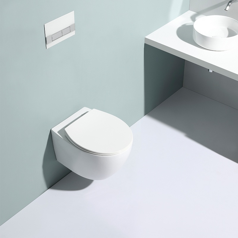 WC Sospeso 2375 – Design Minimalista in Ceramica con Sedile Soft Close
