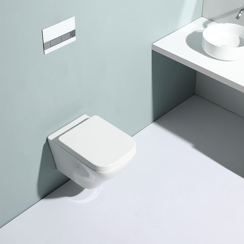 Modernes wandhängendes Keramik-WC mit Soft-Close-UF-Sitz