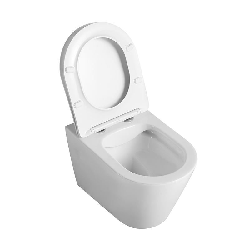 Rimless Wall Hung Toilet - Model BF2390 | Dual Flush, Soft Close, CE/ROHS Certified