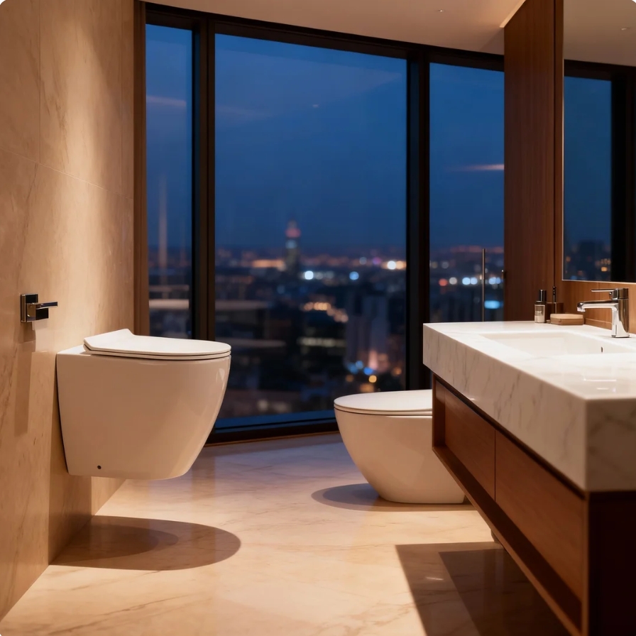 Pourquoi les hôtels de luxe adoptent la toilette suspendue comme standard haut de gamme