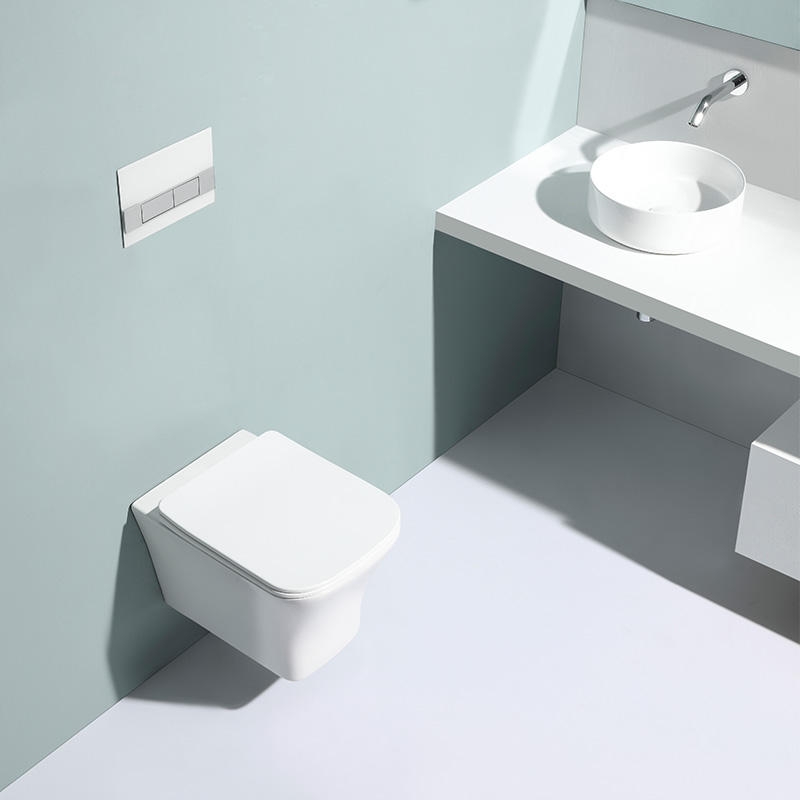Modern Ceramic Wall-Hung Toilet with Soft Close UF Seat