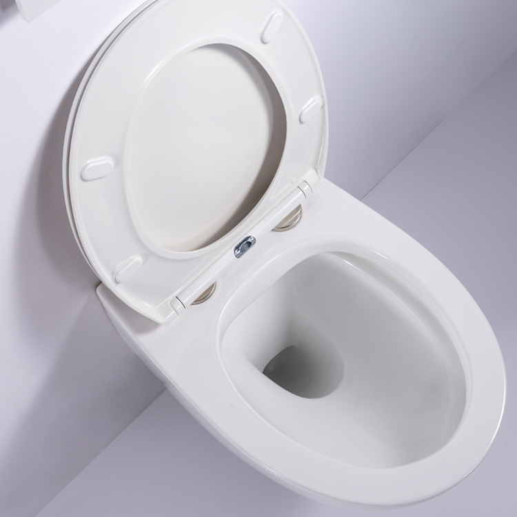 Rimless Back to Wall Toilet - Model BF2375D | Soft Close Seat & Strong Flush