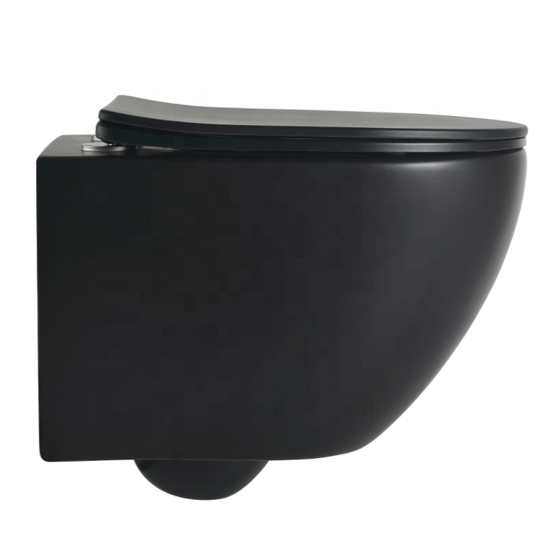 Vortex Wall-Hung Toilet – Dual Flush, Matt Black