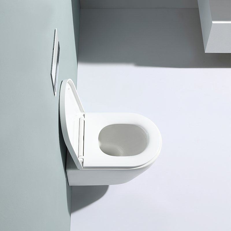 Rimless Wall Hung Toilet BF2476 – Compact Modern Ceramic WC