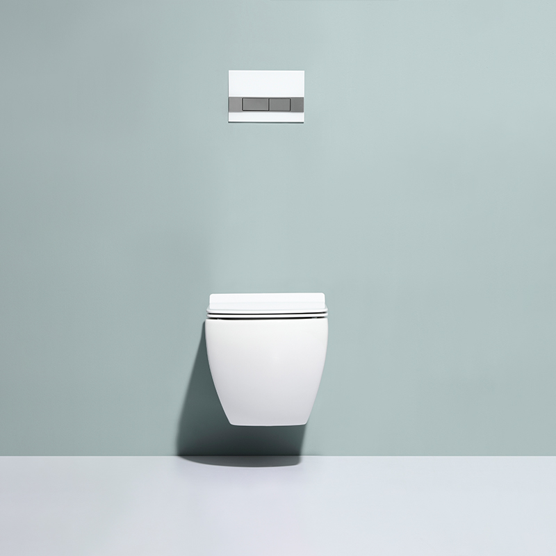 Inodoro Suspendido Rimless BF2496 – Doble Descarga de 3/6L, Alta Capacidad, Acabado Cerámico Blanco Brillante