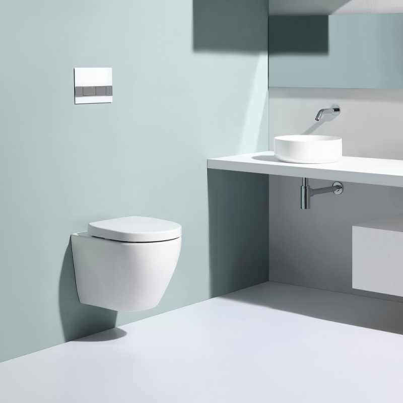 Wall-Hung Toilet – Model BF2412, 3/6L Dual Flush, Ceramic Material, Soft Close UF Seat