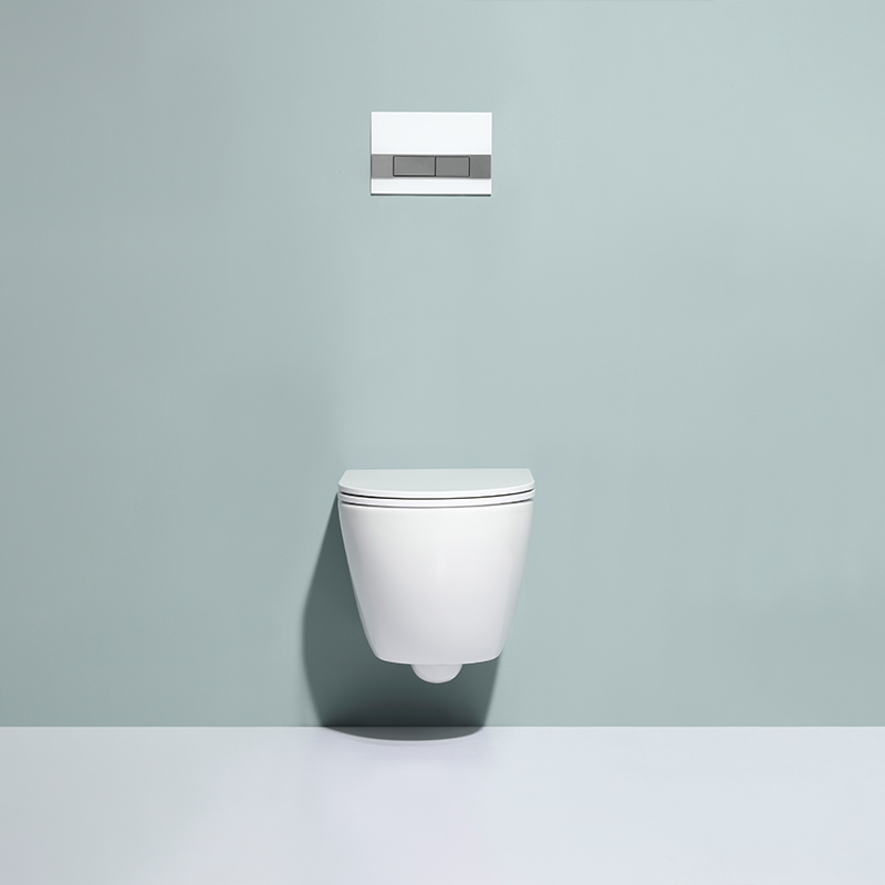 BF2478E Rimless Wall Hung Toilet | Modern Ceramic Wall-Mounted Toilet with UF Seat Cover