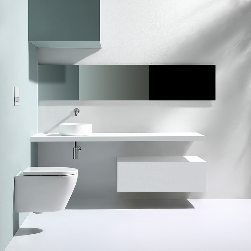 Rimless Wall Hung Toilet BF2476 – Compact Modern Ceramic WC