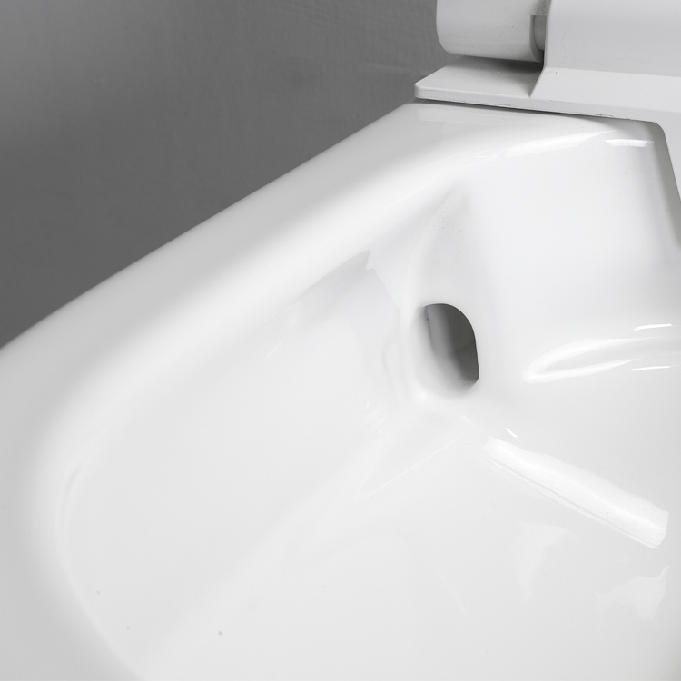 57CM avec abattant automatique et chasse d'eau automatique Toilette suspendue moderne avec réservoir caché