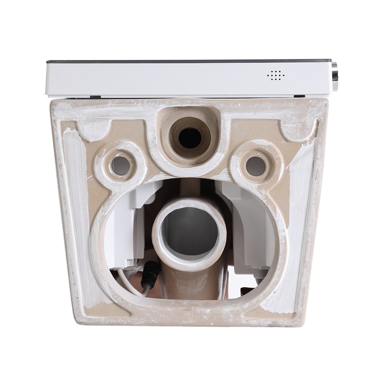 57CM avec abattant automatique et chasse d'eau automatique Toilette suspendue moderne avec réservoir caché