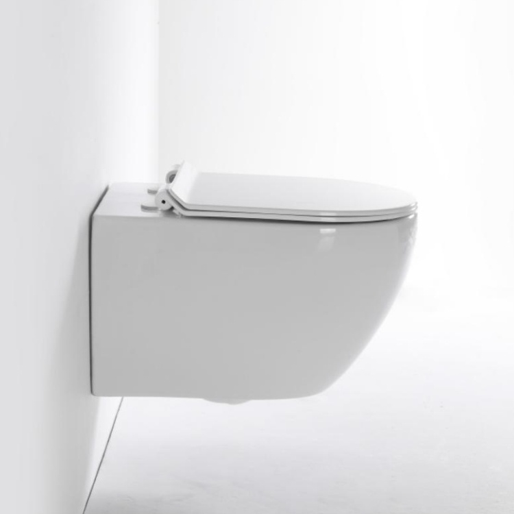 Toilette murale suspendue en céramique BF2416 - Design moderne et économie d'eau