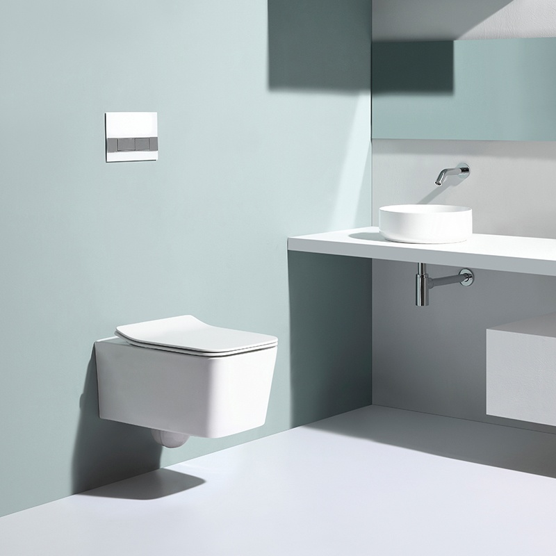 Modern Wall-Hung Toilet with Powerful Flushing and Minimalist Design