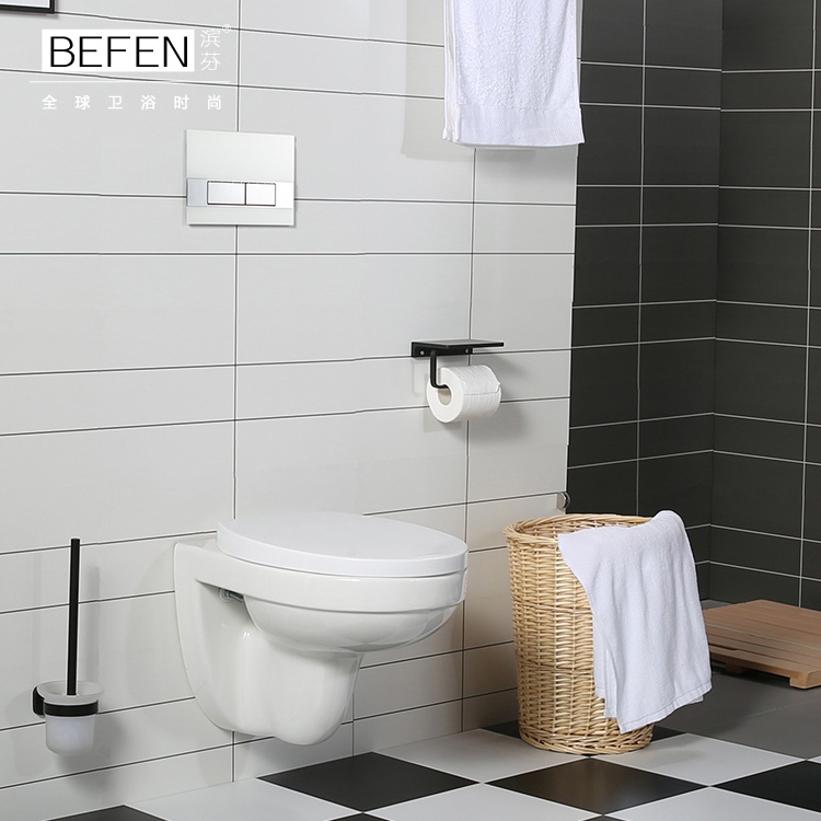 Wall-Hung Toilet  - Modern, Space-Saving Design with Cyclone Flushing