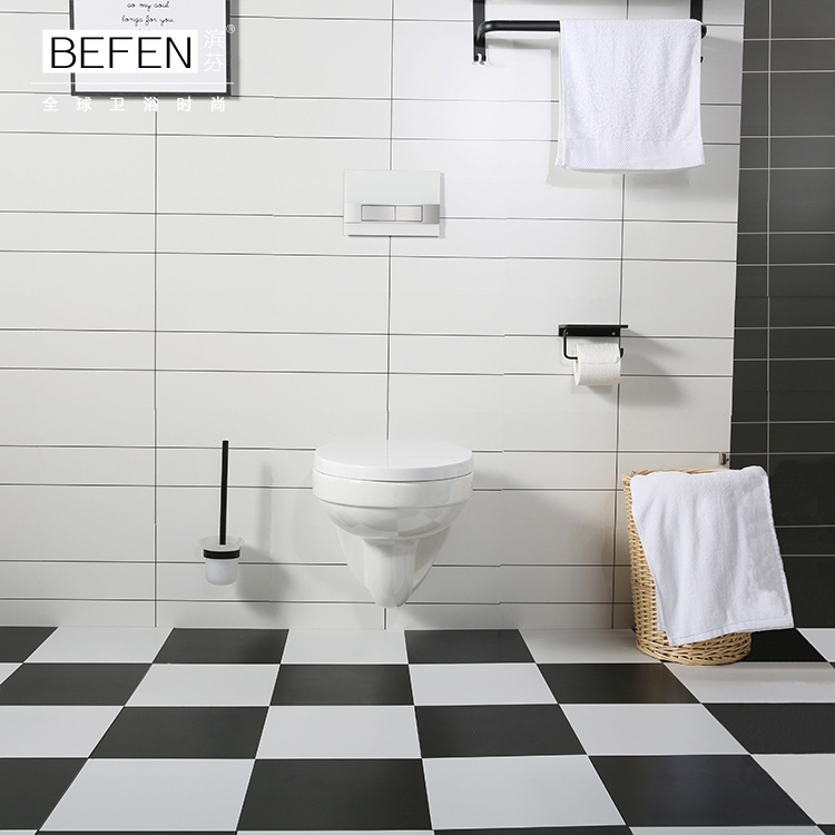 Wall-Hung Toilet  - Modern, Space-Saving Design with Cyclone Flushing