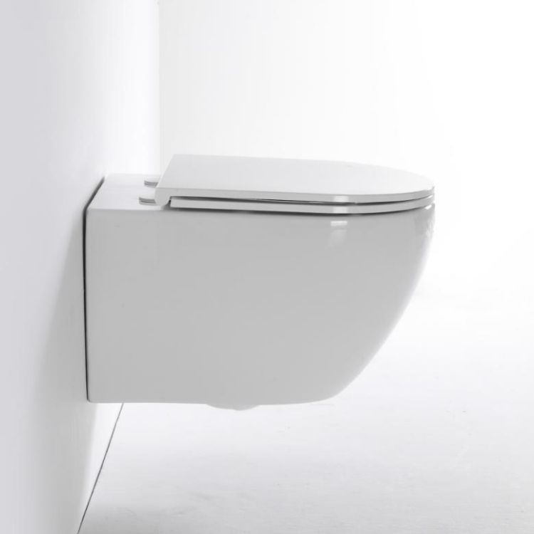 Vortex Wall Hung Toilet Ceramic WC with UF Seat Nano Coating Washdown Flush