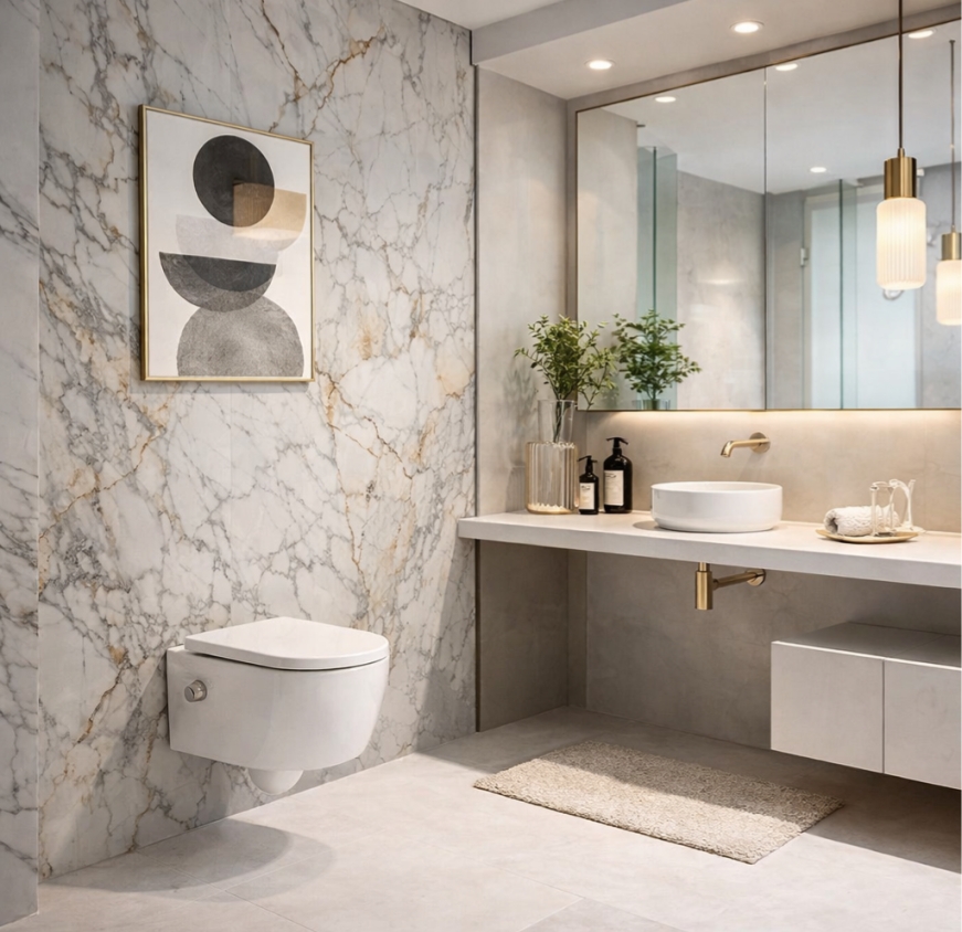 Enhancing Bathroom Aesthetics with Wall Hung Toilets and Smart Design Integration
