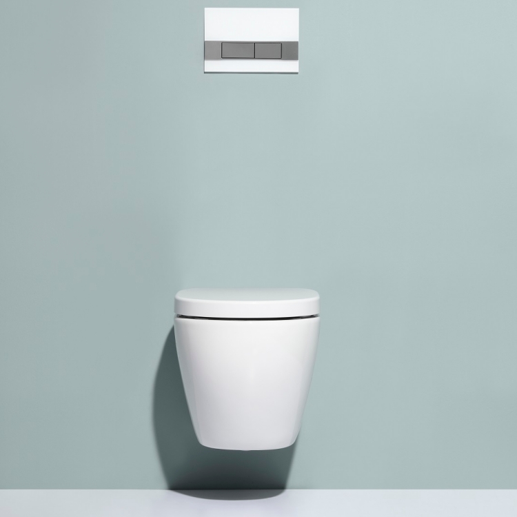 BF2412 Modern Wall-Hung Ceramic Toilet – Sustainable Floating WC with Soft-Close Seat